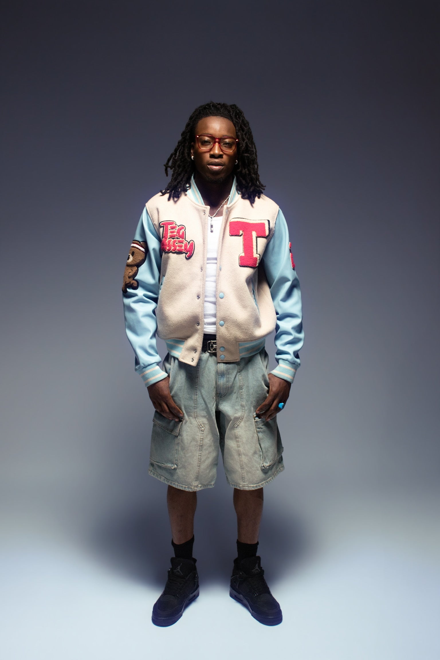 skies the limit  varsity jacket.